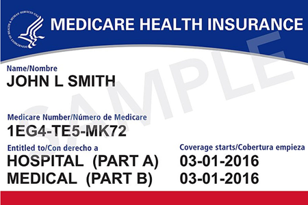 Sample Medicare Health Insurance Card